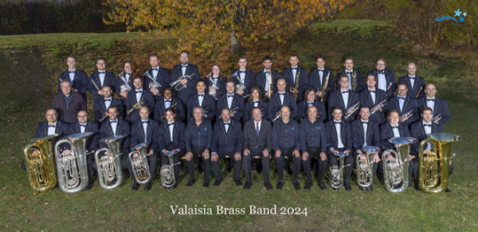 Le Valaisia Brass Band saison 2024-2025 © DEPREZphoto cransmontana